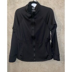 Level Up Active Women's Black Fleece Lined Jacket